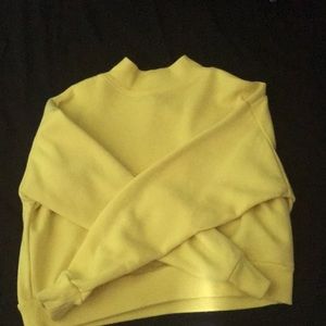Yellow long sleeve sweatshirt